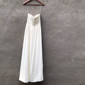 {Parker} ivory maxi dress